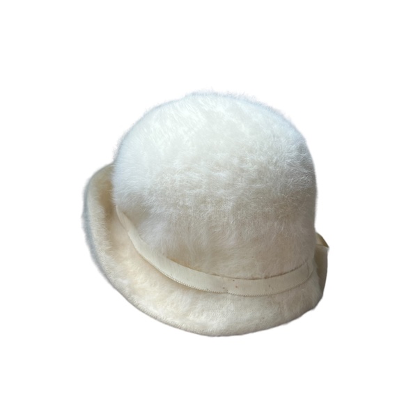 Kangol Design Women's 45% Rabbit Hair Hat Ivory Sz M See Notes & Chart Pre-Owned - Picture 2 of 11